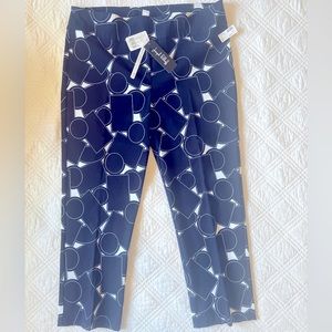 Navy & white size 20 (XL) Joseph Ribkoff crop pants